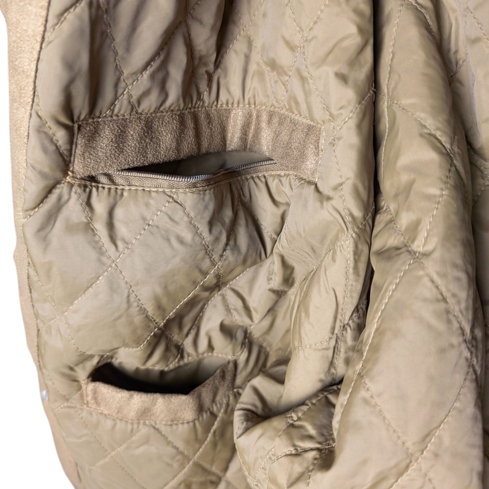 Bit & Bridle Men's Beige Tan Jacket Size XL Coat Buttons Pockets Collar Like New - Picture 7 of 12